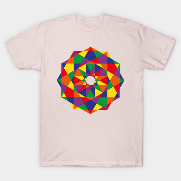 Geo Rainbow T-Shirt by n23tees